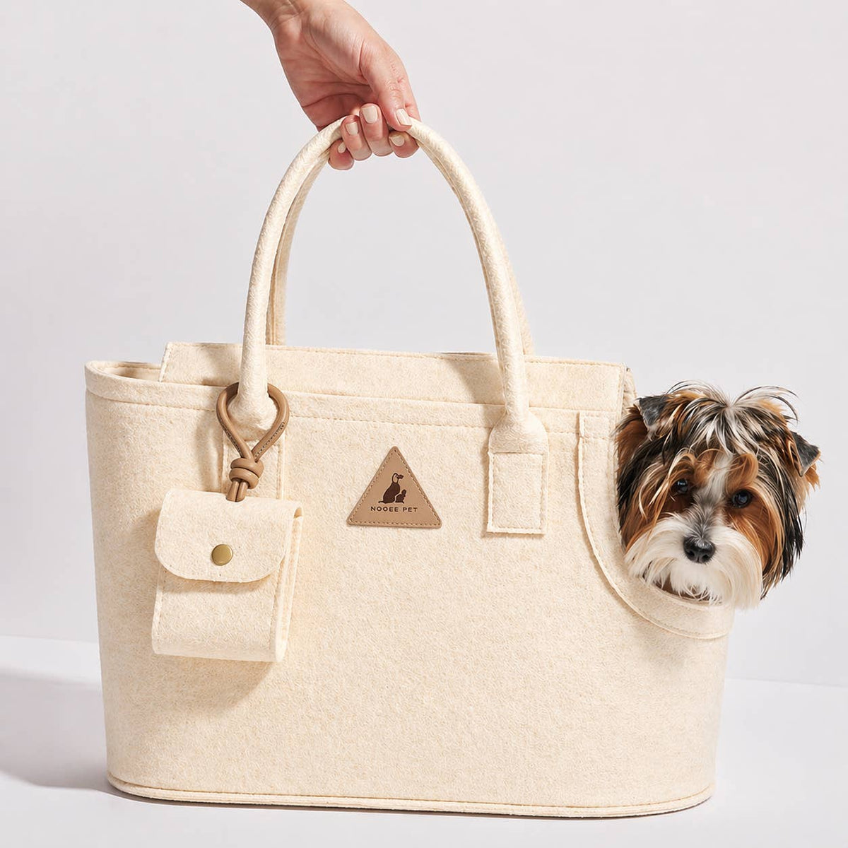 Noëlle | Structured Felt Pet Carrier