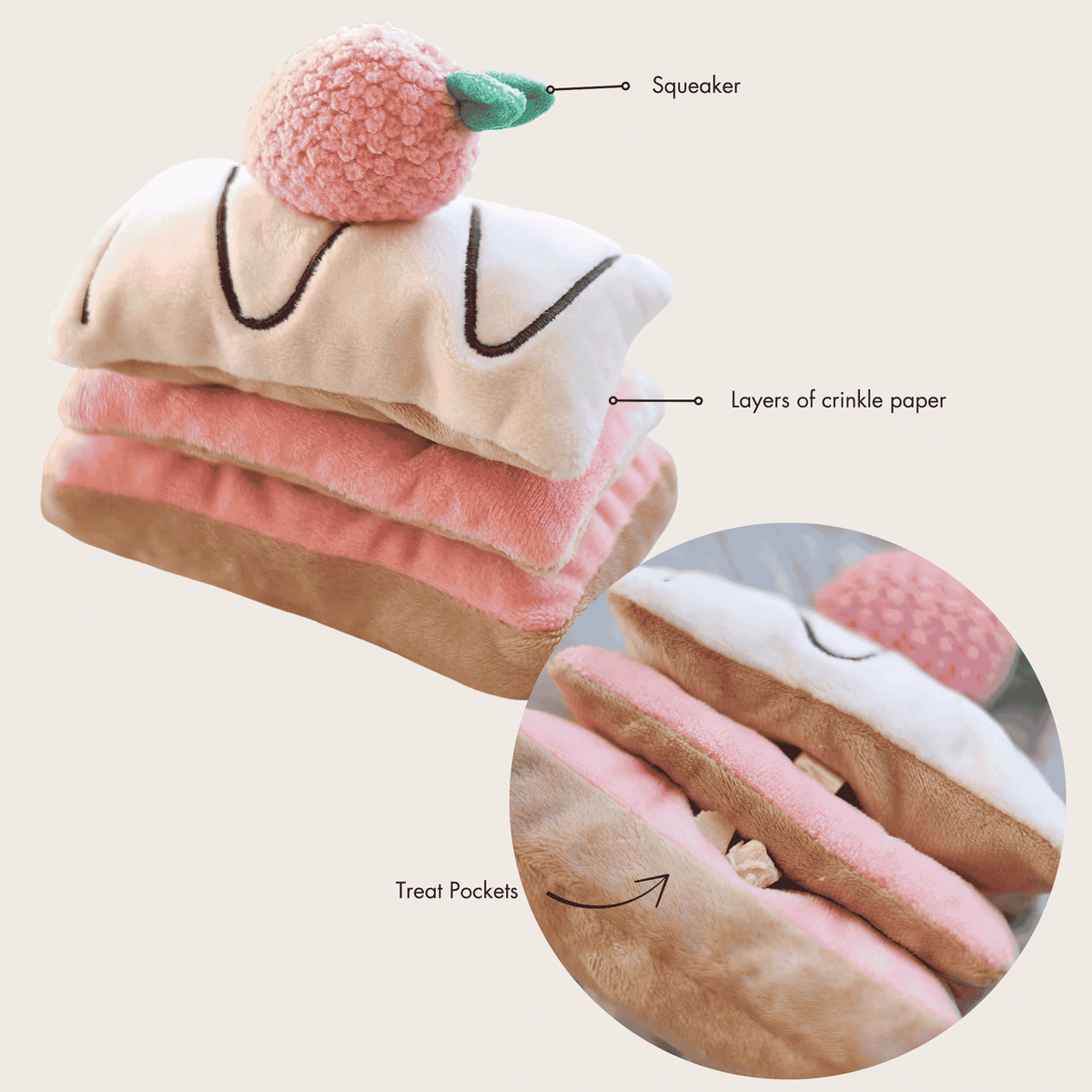 Fraise | Mille-Feuille Nosework Toy