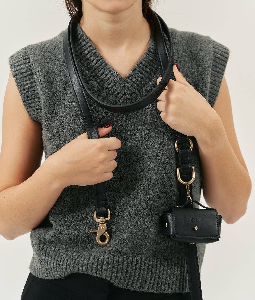 Jala | Vegan Leather Bag Holder - Black