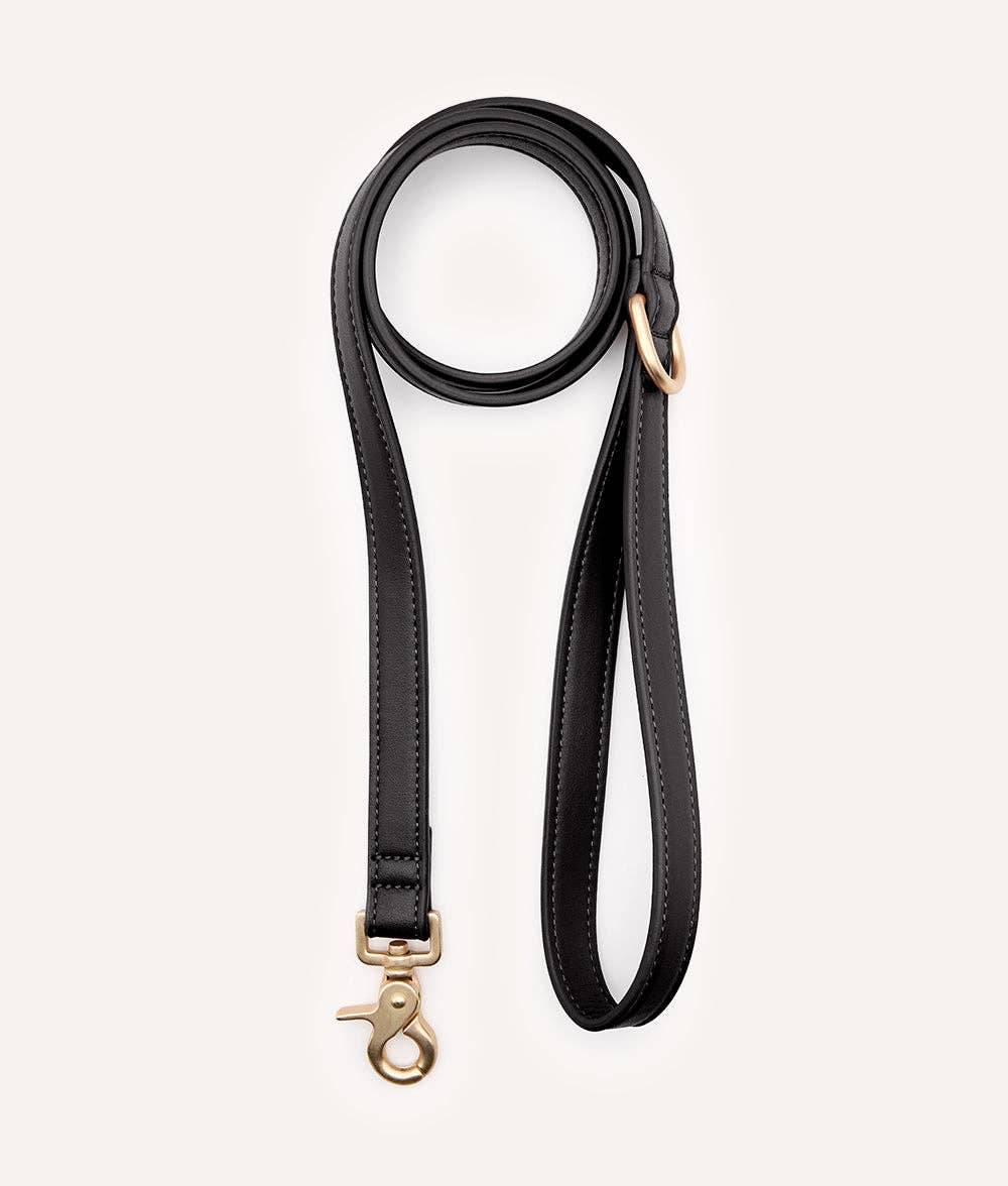 Jala | Vegan Leather Leash - Black